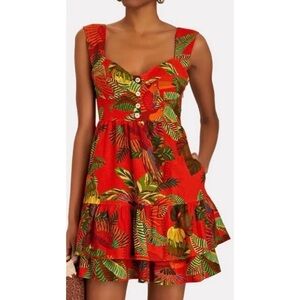 Farm Rio Forest Birds Mini Dress Size Xl